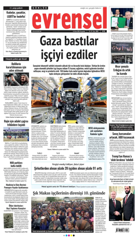 Cover of Evrensel Gazetesi