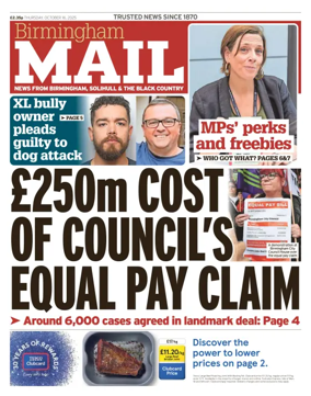 Cover of Birmingham Mail
