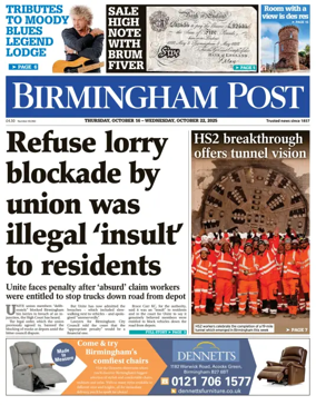 Cover of Birmingham Post