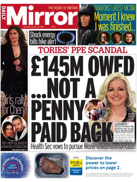Cover of Daily Mirror