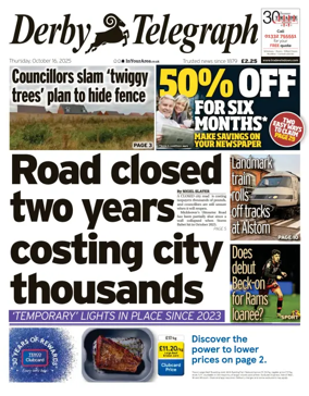Cover of Derby Telegraph