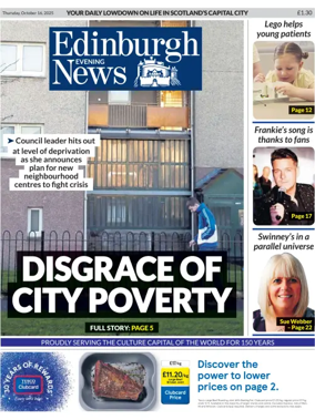 Cover of Edinburgh Evening News