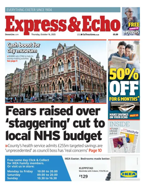 Cover of Express & Echo (City & East Devon Edition)