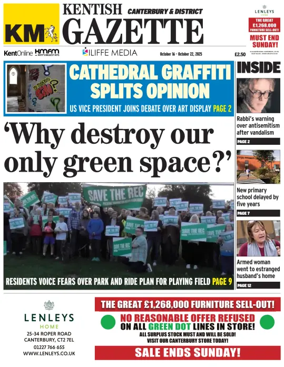 Cover of Kentish Gazette Canterbury & District