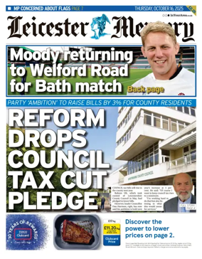 Cover of Leicester Mercury