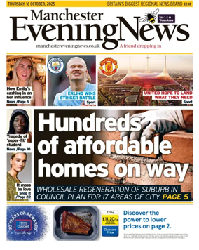 Cover of Manchester Evening News