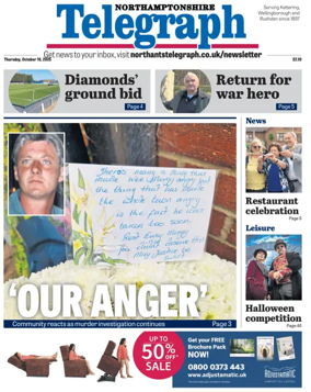 Cover of Northants Evening Telegraph