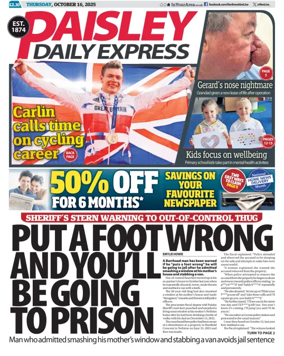 Cover of Paisley Daily Express