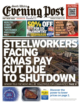 Cover of South Wales Evening Post