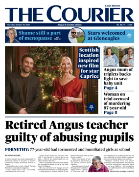 Cover of The Courier & Advertiser (Angus and The Mearns Edition)