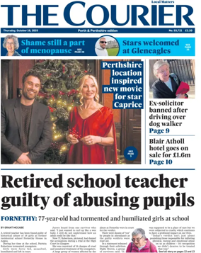 Cover of The Courier & Advertiser (Perth and Perthshire Edition)