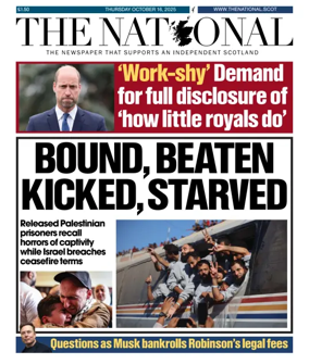 Cover of The National (Scotland)