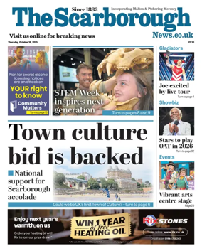 Cover of The Scarborough Evening News