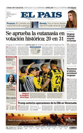 Cover of El Pais (Uruguay)