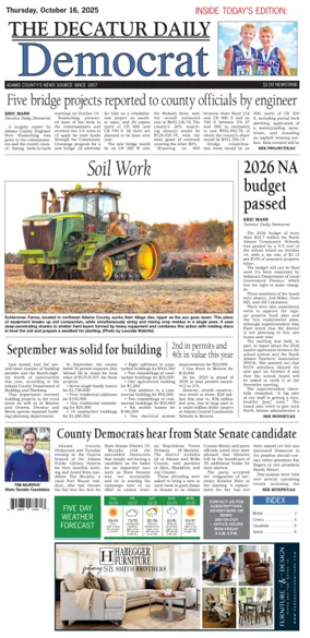 Cover of The Decatur Daily Democrat