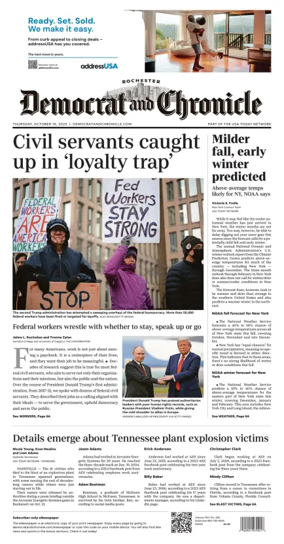 Cover of Democrat and Chronicle