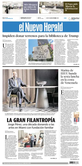 Cover of El Nuevo Herald