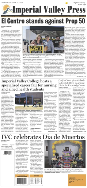 Cover of Imperial Valley Press
