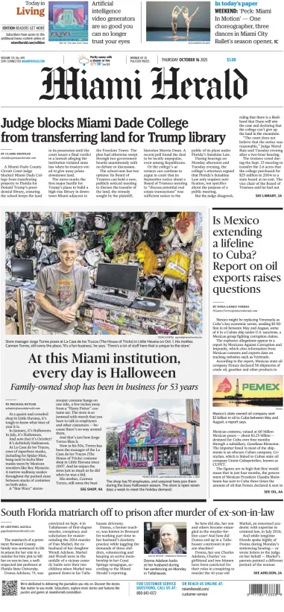 Cover of Miami Herald