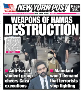Cover of New York Post