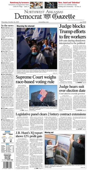 Cover of Northwest Arkansas Democrat-Gazette