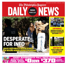Cover of Philadelphia Daily News
