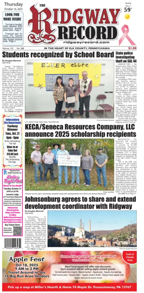 Cover of Ridgway Record