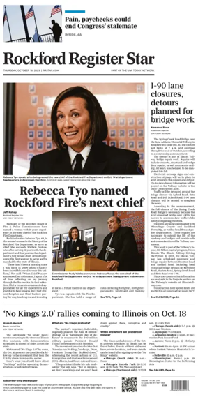 Cover of Rockford Register Star