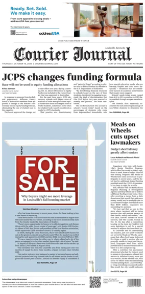 Cover of The Courier-Journal (Louisville)