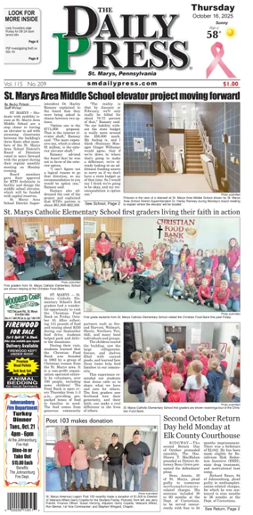 Cover of The Daily Press