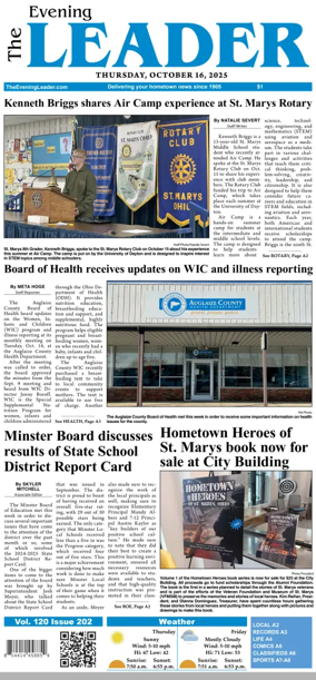 Cover of The Evening Leader