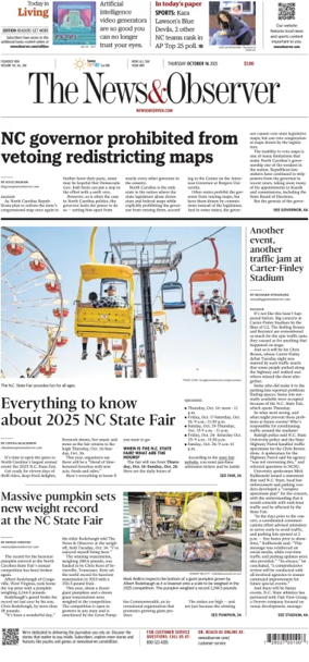 Cover of The News & Observer