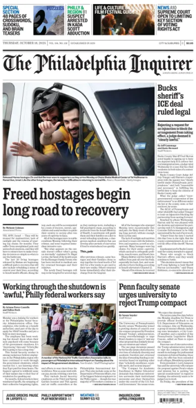 Cover of The Philadelphia Inquirer