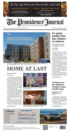 Cover of The Providence Journal