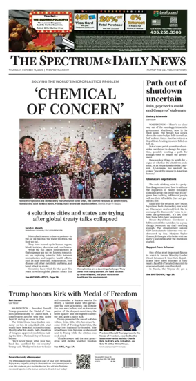 Cover of The Spectrum & Daily News