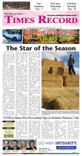 Cover of Valley City Times-Record