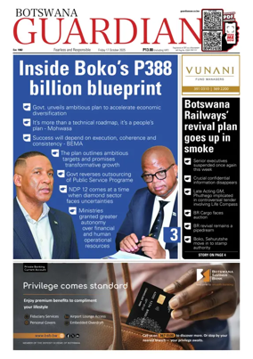 Cover of Botswana Guardian