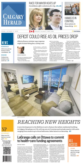 Cover of Calgary Herald