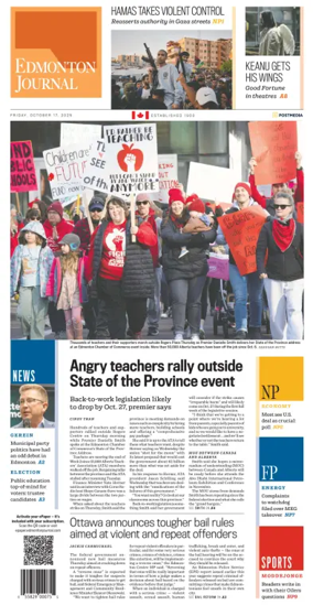 Cover of Edmonton Journal