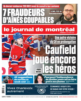 Cover of Le Journal de Montreal
