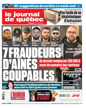 Cover of Le Journal de Quebec