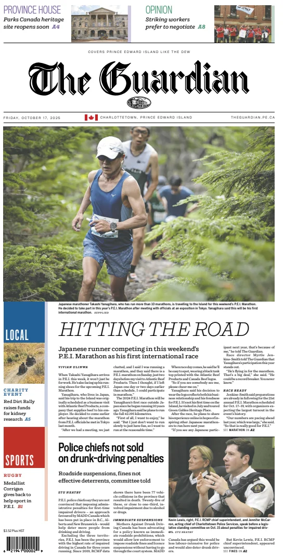 Cover of The Guardian (Charlottetown)