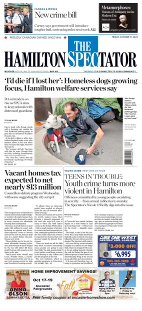 Cover of The Hamilton Spectator