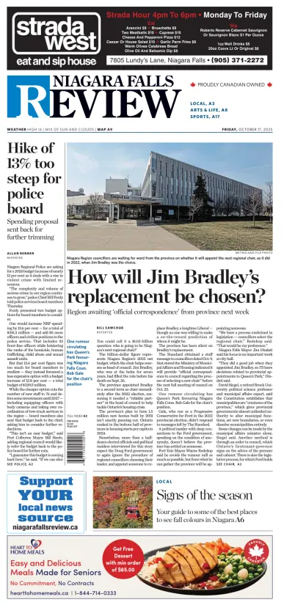 Cover of The Niagara Falls Review