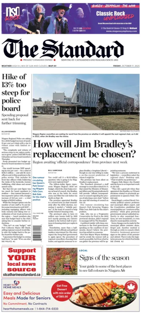 Cover of The Standard (St. Catharines)