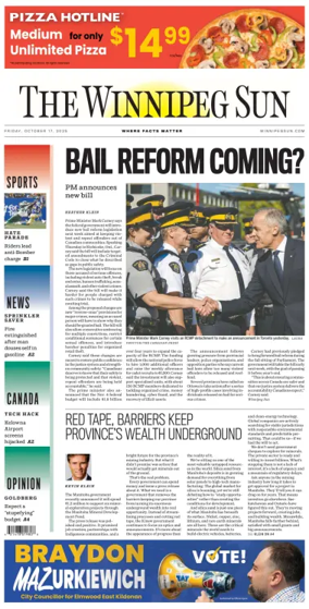 Cover of Winnipeg Sun