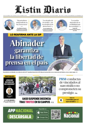 Cover of Listin Diario