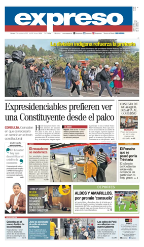 Cover of Diario Expreso