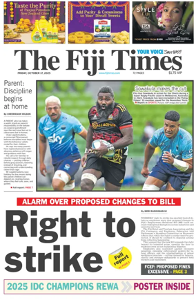 Cover of The Fiji Times