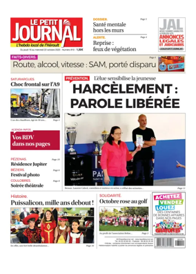 Cover of Le Petit Journal - L'hebdo local de l'Hérault